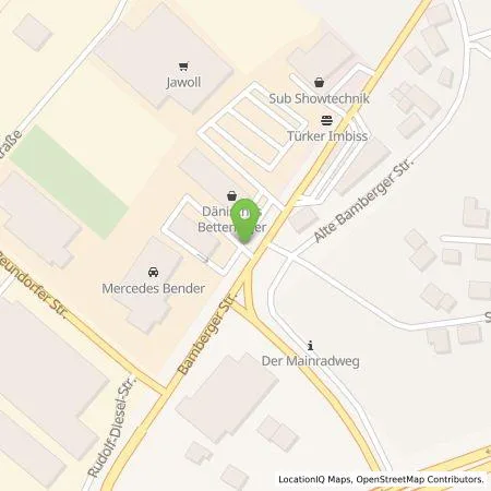 Standortübersicht der Tankstelle EWE Go GmbH in 96215 Lichtenfels