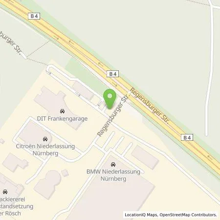 Standortübersicht der Tankstelle EWE Go GmbH in 90480 Nürnberg