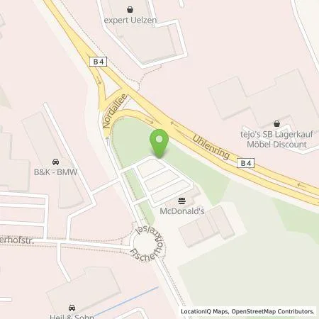 Standortübersicht der Tankstelle EWE Go GmbH in 29525 Uelzen