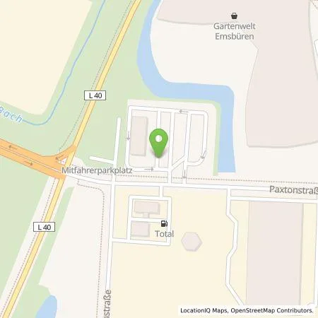 Standortübersicht der Tankstelle EWE Go GmbH in 48488 Emsbüren