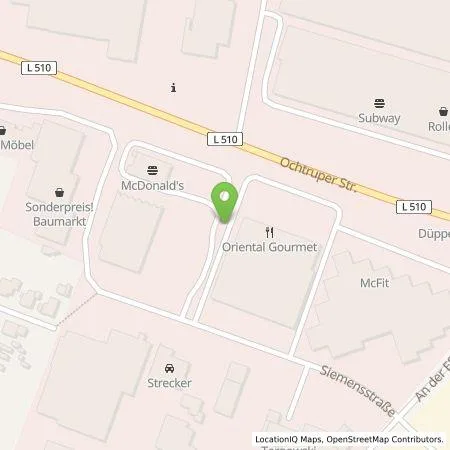 Standortübersicht der Tankstelle EWE Go GmbH in 48599 Gronau