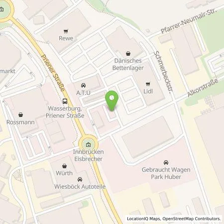 Standortübersicht der Tankstelle EWE Go GmbH in 83512 Wasserburg a. Inn