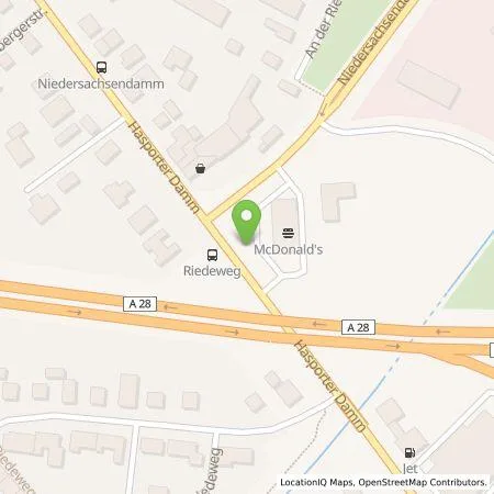 Standortübersicht der Tankstelle EWE Go GmbH in 27755 Delmenhorst