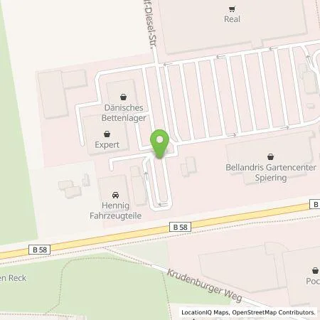 Standortübersicht der Tankstelle EWE Go GmbH in 46485 Wesel am Rhein