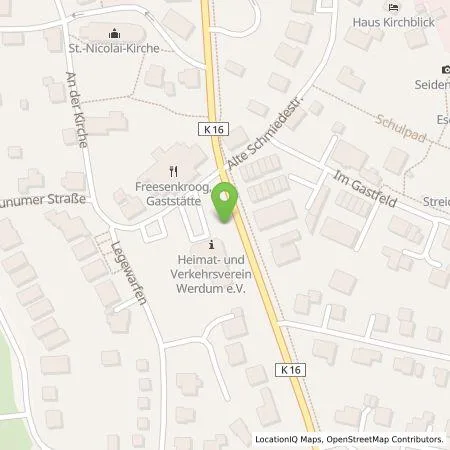 Standortübersicht der Tankstelle EWE Go GmbH in 26427 Esens