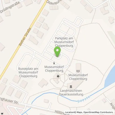 Standortübersicht der Tankstelle EWE Go GmbH in 49661 Cloppenburg