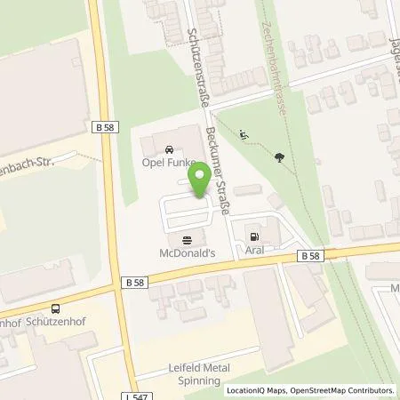 Standortübersicht der Tankstelle EWE Go GmbH in 59229 Ahlen