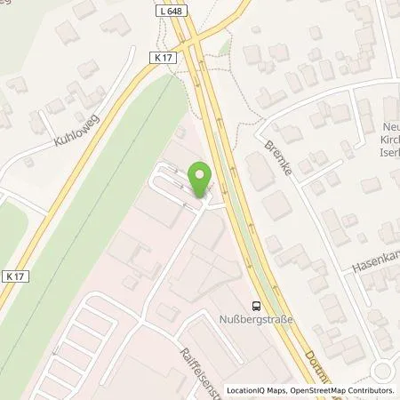 Standortübersicht der Tankstelle EWE Go GmbH in 58638 Iserlohn