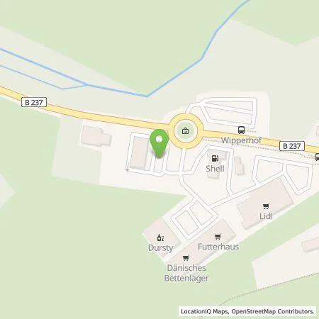 Standortübersicht der Tankstelle EWE Go GmbH in 51688 Wipperfürth