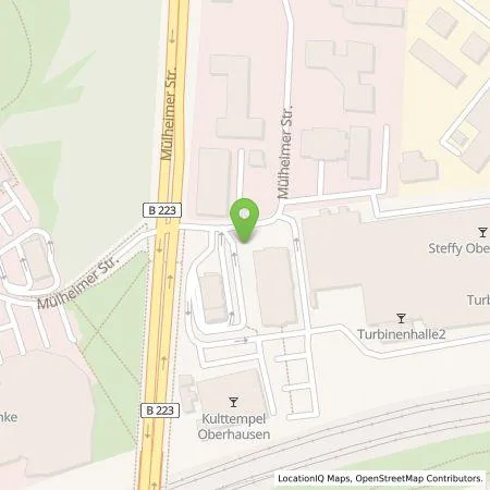 Standortübersicht der Tankstelle EWE Go GmbH in 46049 Oberhausen