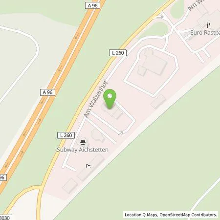 Standortübersicht der Tankstelle EWE Go GmbH in 88317 Aichstetten