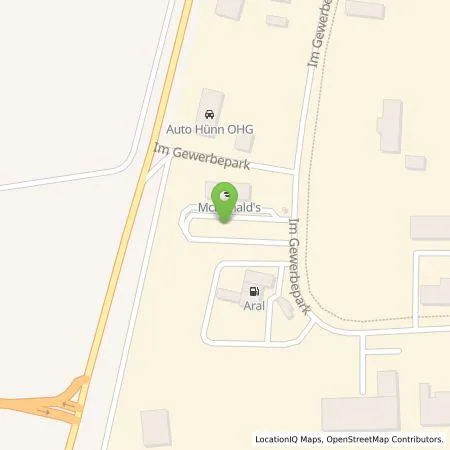 Standortübersicht der Tankstelle EWE Go GmbH in 93086 Wörth an der Donau