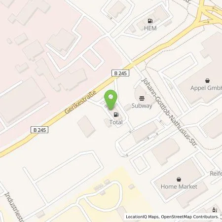 Standortübersicht der Tankstelle EWE Go GmbH in 39340 Haldensleben