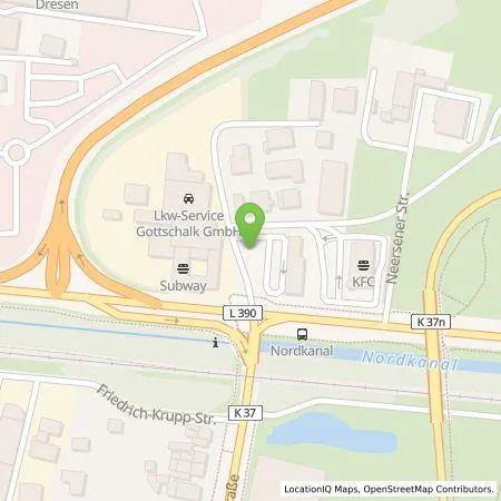 Standortübersicht der Tankstelle EWE Go GmbH in 41564 Kaarst