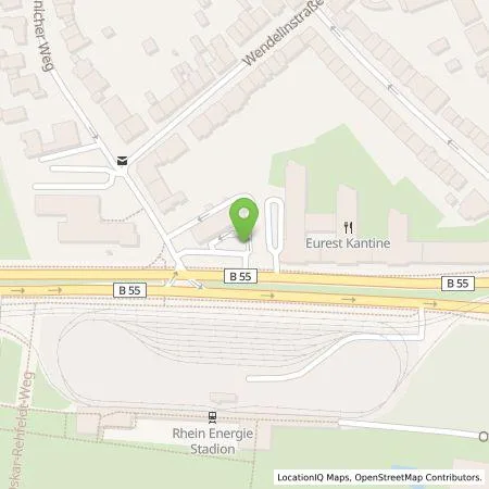 Standortübersicht der Tankstelle EWE Go GmbH in 50933 Köln