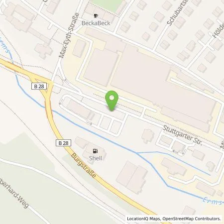 Standortübersicht der Tankstelle EWE Go GmbH in 72574 Bad Urach