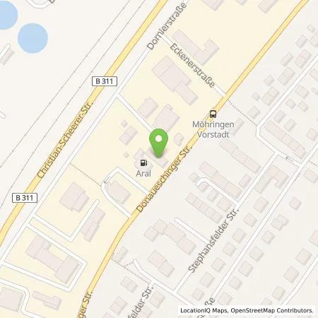 Standortübersicht der Tankstelle EWE Go GmbH in 78532 Tuttlingen