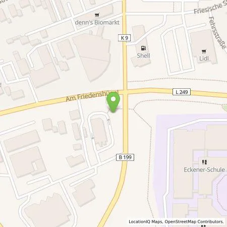 Standortübersicht der Tankstelle EWE Go GmbH in 24941 Flensburg