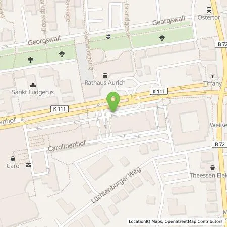 Standortübersicht der Tankstelle EWE Go GmbH in 26603 Aurich