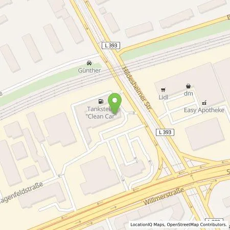 Standortübersicht der Tankstelle EWE Go GmbH in 30519 Hannover