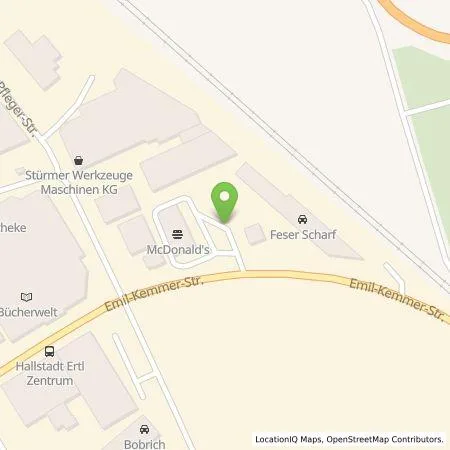 Standortübersicht der Tankstelle EWE Go GmbH in 96103 Hallstadt