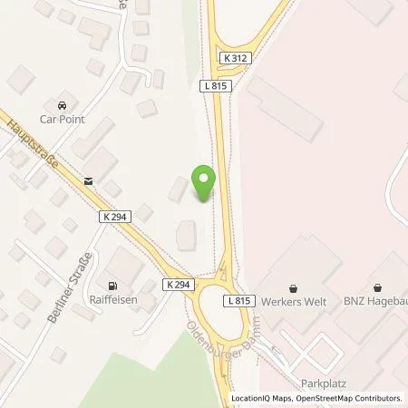 Standortübersicht der Tankstelle EWE Go GmbH in 26452 Sande