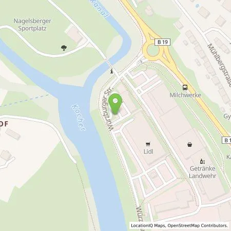 Standortübersicht der Tankstelle EWE Go GmbH in 74653 Künzelsau