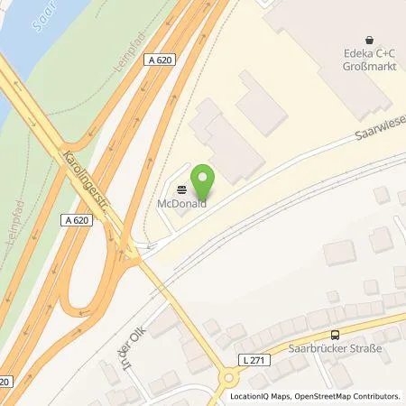 Standortübersicht der Tankstelle EWE Go GmbH in 66333 Völklingen