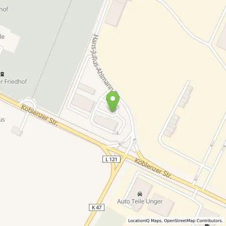 Standortübersicht der Tankstelle EWE Go GmbH in 56626 Andernach