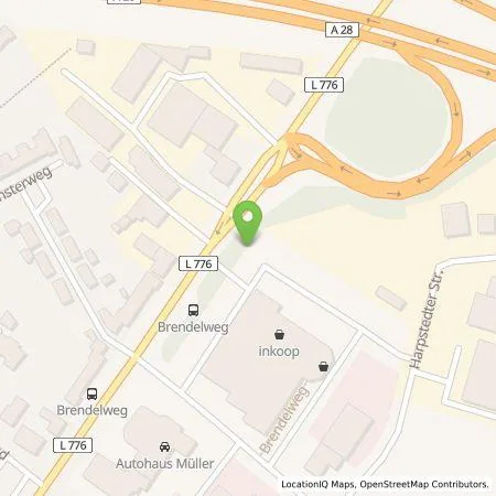 Standortübersicht der Tankstelle EWE Go GmbH in 27755 Delmenhorst