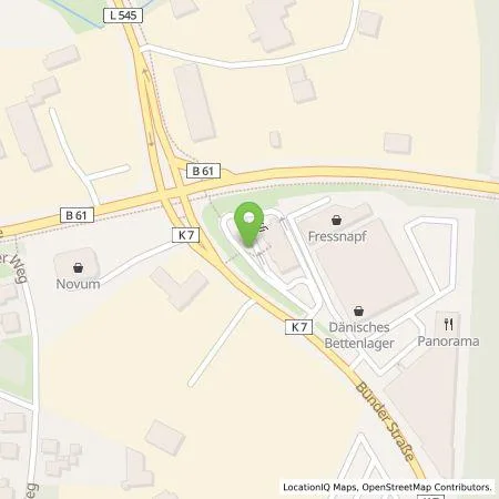 Standortübersicht der Tankstelle EWE Go GmbH in 32051 Herford