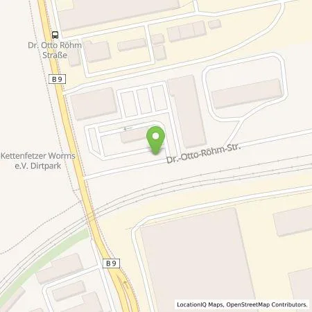 Standortübersicht der Tankstelle EWE Go GmbH in 67547 Worms