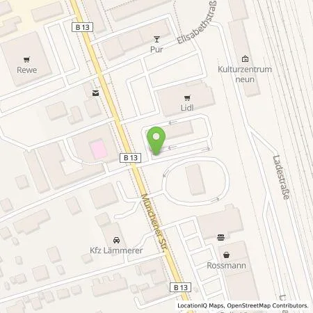 Standortübersicht der Tankstelle EWE Go GmbH in 85051 Ingolstadt