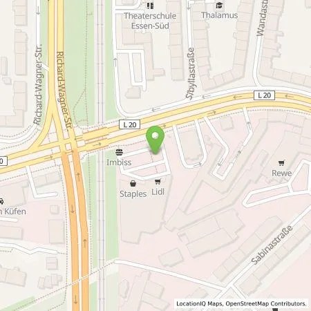 Standortübersicht der Tankstelle EWE Go GmbH in 45136 Essen