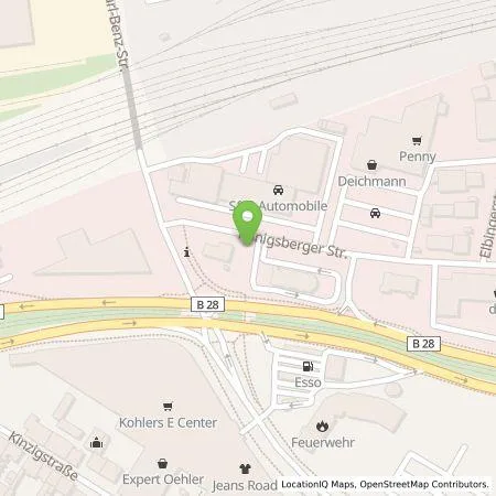 Standortübersicht der Tankstelle EWE Go GmbH in 77694 Kehl