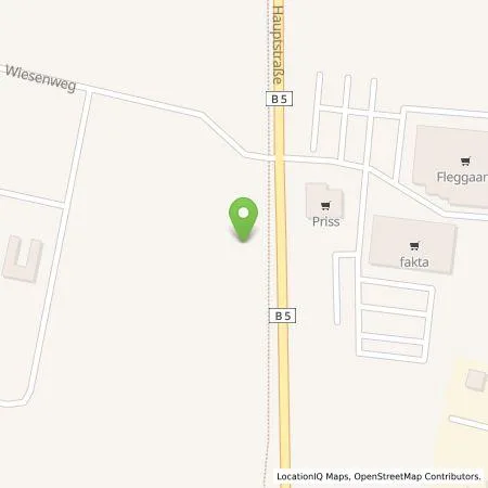 Standortübersicht der Tankstelle EWE Go GmbH in 25923 Süderlügum