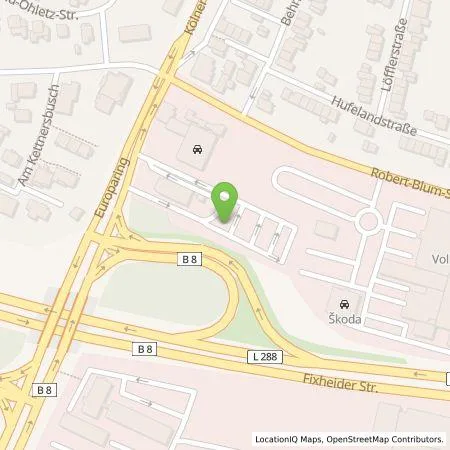 Standortübersicht der Tankstelle EWE Go GmbH in 51379 Leverkusen