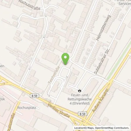 Standortübersicht der Tankstelle EWE Go GmbH in 50827 Köln