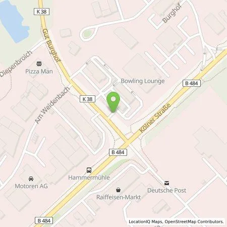 Standortübersicht der Tankstelle EWE Go GmbH in 51491 Overath