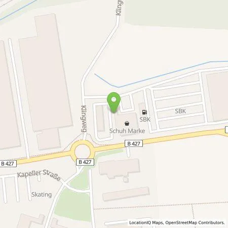 Standortübersicht der Tankstelle EWE Go GmbH in 76887 Bad Bergzabern