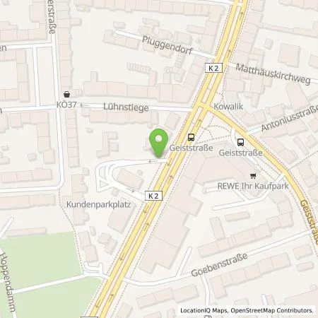 Standortübersicht der Tankstelle EWE Go GmbH in 48151 Münster