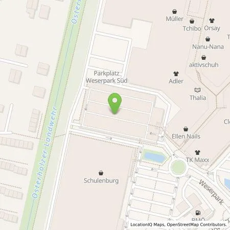 Standortübersicht der Tankstelle EWE Go GmbH in 28307 Bremen