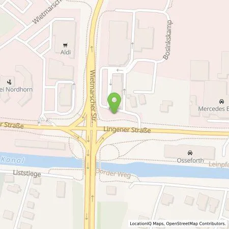 Standortübersicht der Tankstelle EWE Go GmbH in 48531 Nordhorn