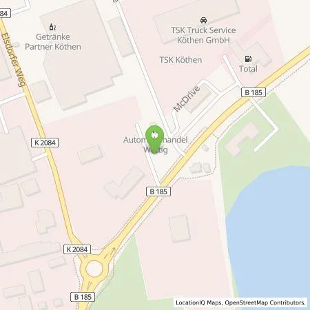 Standortübersicht der Tankstelle EWE Go GmbH in 06366 Köthen (Anhalt)