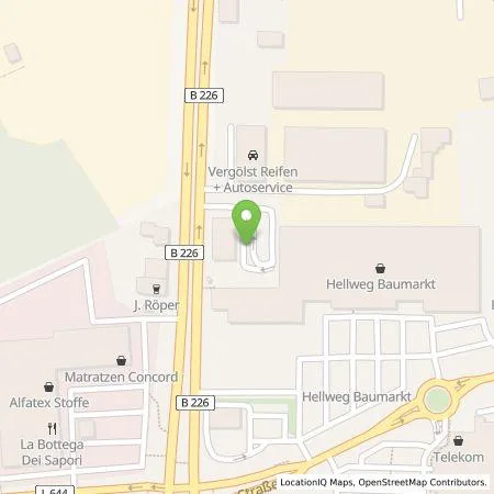 Standortübersicht der Tankstelle EWE Go GmbH in 44809 Bochum