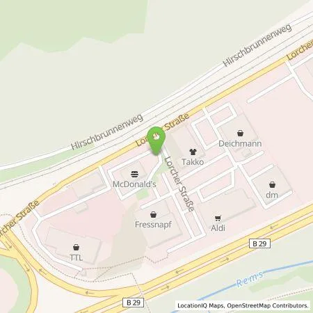 Standortübersicht der Tankstelle EWE Go GmbH in 73529 Schwäbisch Gmünd