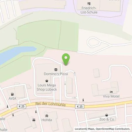 Standortübersicht der Tankstelle EWE Go GmbH in 23554 Lübeck