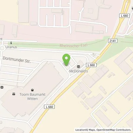 Standortübersicht der Tankstelle EWE Go GmbH in 58455 Witten