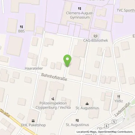 Standortübersicht der Tankstelle EWE Go GmbH in 49661 Cloppenburg