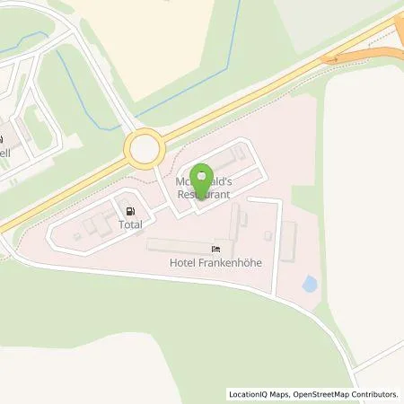 Standortübersicht der Tankstelle EWE Go GmbH in 91589 Aurach